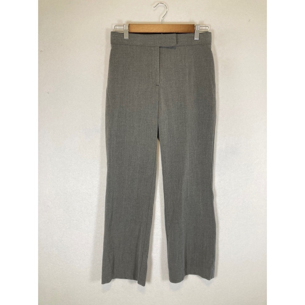 Professional Napa Valley Women 4P Grey Straight‎ Leg Tummy Control Dress Pants